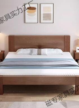 单人床实木床现代简约出租房卧室室主简易15m小户型双人床电动床
