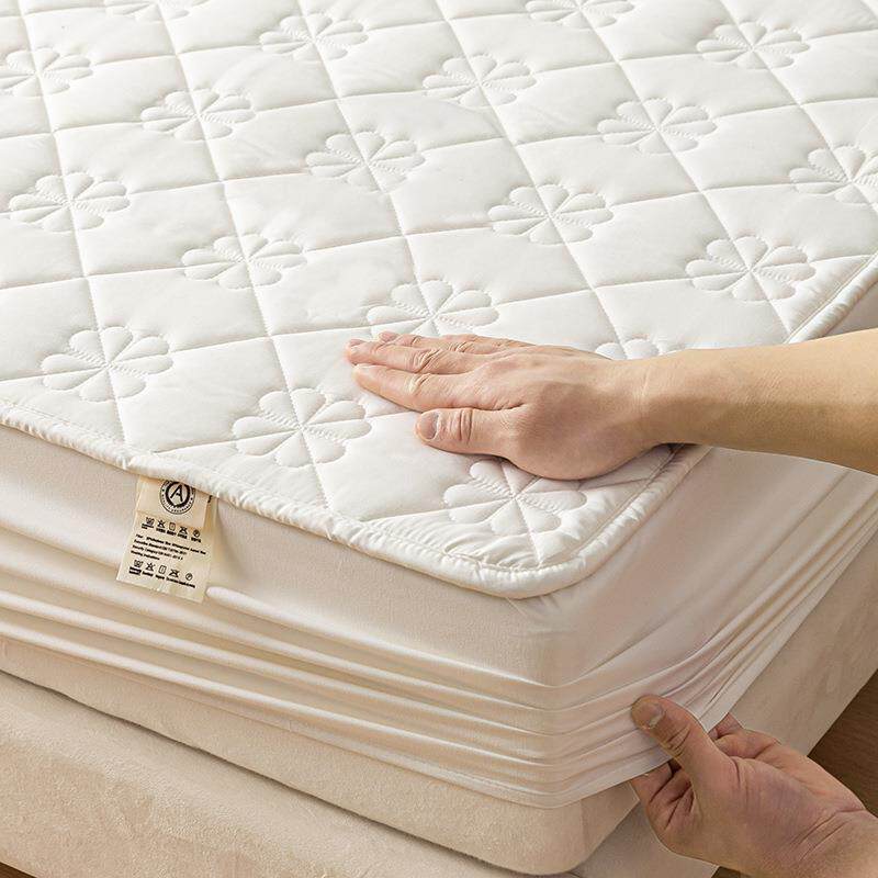 a类纯棉婴儿防水隔尿床笠罩三件套全棉席梦思床罩隔脏床垫保护罩