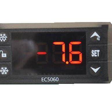 冷库专用触屏温控器EC5060制冷化霜双探头超限报警冷库工程键盘锁