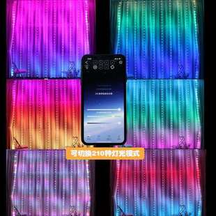 USB点控LED皮线灯窗帘灯智能RGB点控灯LED灯串RGB全彩点控圣诞装