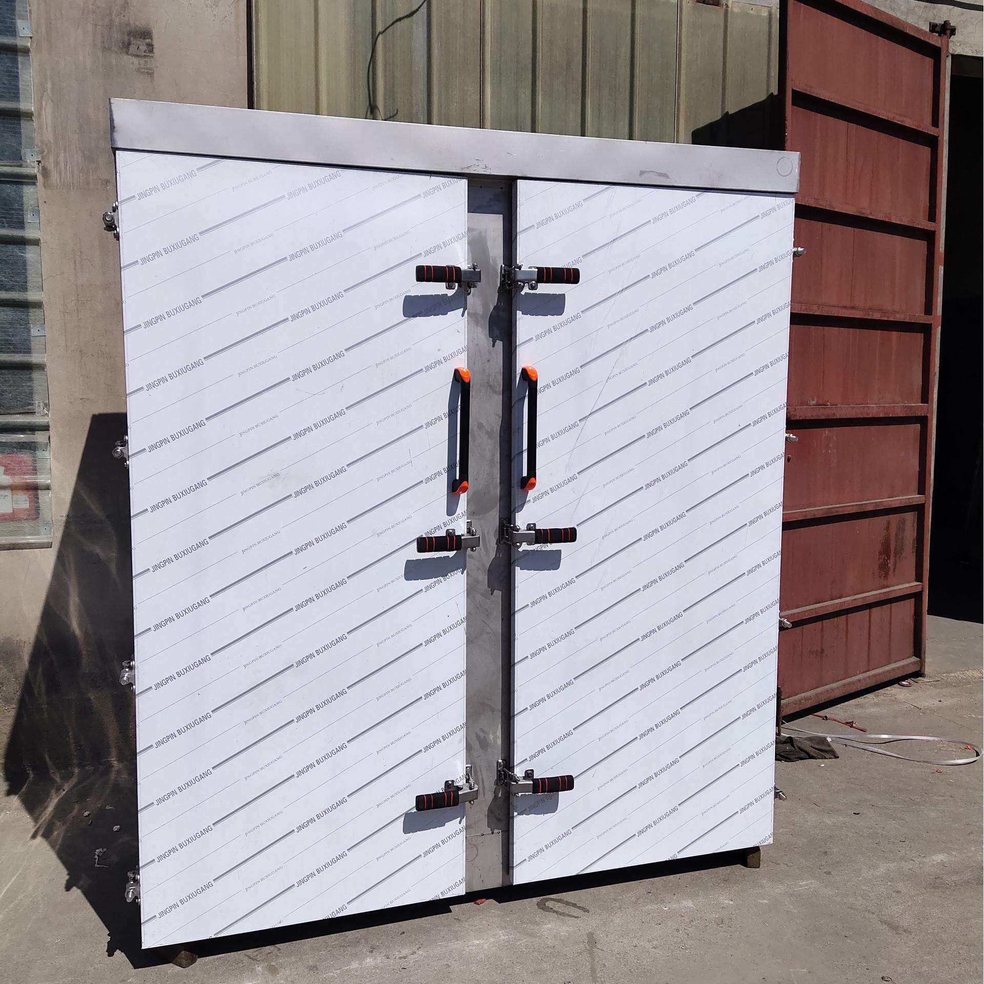 馒头蒸房双门蒸汽蒸房全钢带推车的馒头蒸房把手