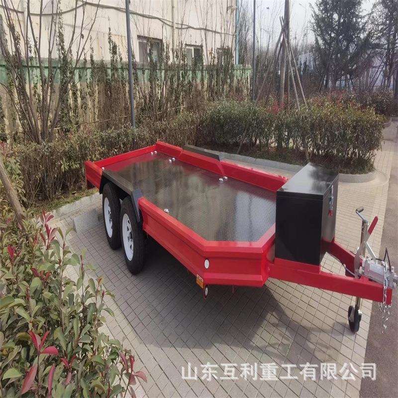 厂区平板车牵引拖车重型大吨位平板车运输拖车拖挂卡车