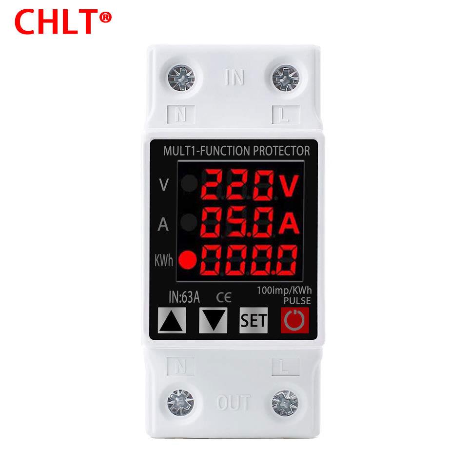 可调智能过欠压保护器限流保护器过载过流CHLT-61440A63A外贸