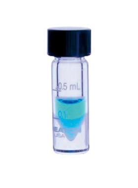 WHEATON玻璃V底微量瓶固体帽3-6291-010.3-1ml2ml5ml10ml