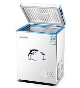 美Meidi的138L风冷无霜冰柜家用冷柜小型卧式冰柜冷冻冷藏柜静音