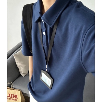 280G少年感男女透气夏季新款潮流宽松polo领潮牌基础款短袖T恤衫