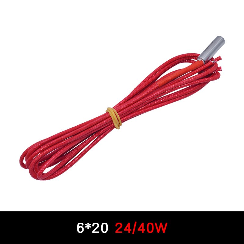 3D打印机配件 6*20单头加热棒单端加热管12V40W/24V40W