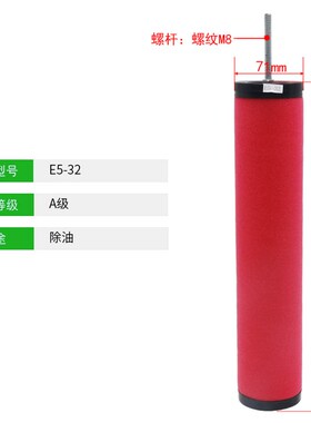 压缩空气精密过滤器滤芯干燥气水冷干机反牙空压机除水油水分离器