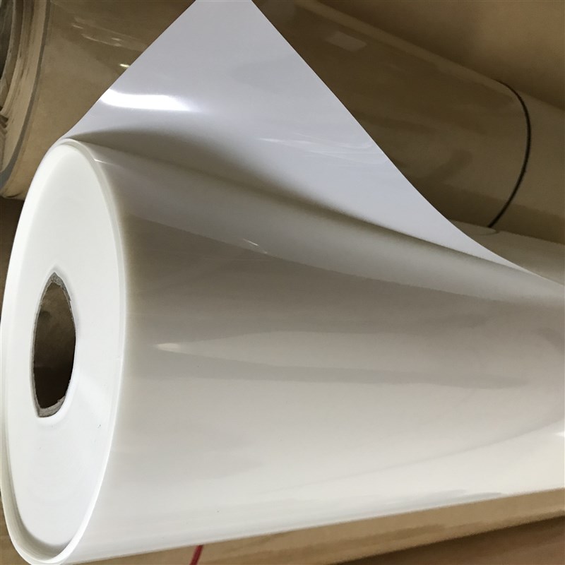 高频机高周波双面光滑聚酯薄膜白色绝缘垫片胶片半透明磨砂菲林纸