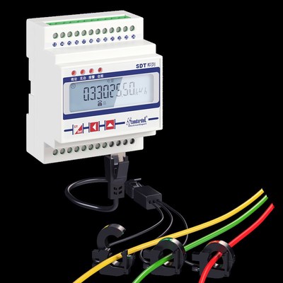 免拆线安装/三相导轨多功能电能表/SDT640-SP/RS485/DL/T645/电表