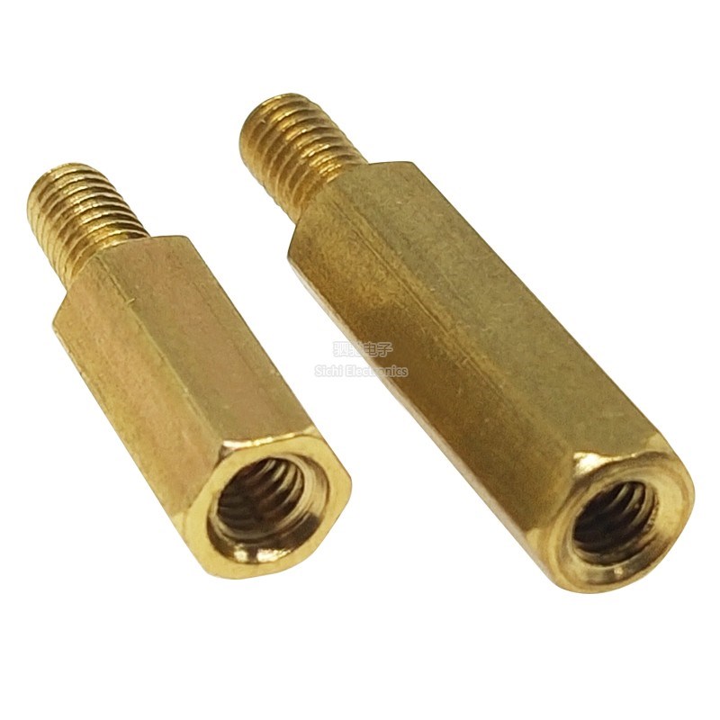 M3*5/6/8/10/12/15/20/25/30/35/40/45/50+6单通六角铜柱螺隔离柱