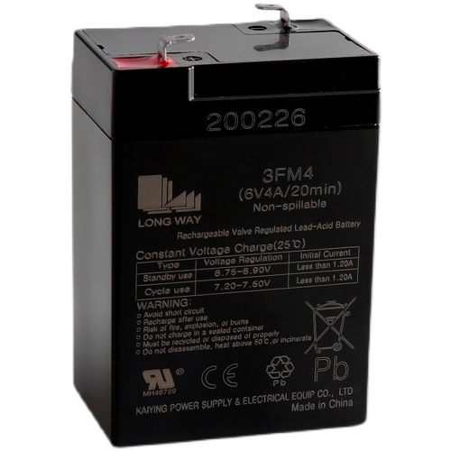 LONGWAY 3-FM-4(6v4AH/20HR)宝宝儿童电动车蓄电池电瓶电子秤台秤