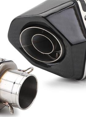 摩托车改装不锈钢排气管尾段 GSX250R R25 Z40 小锥六角排气尾段