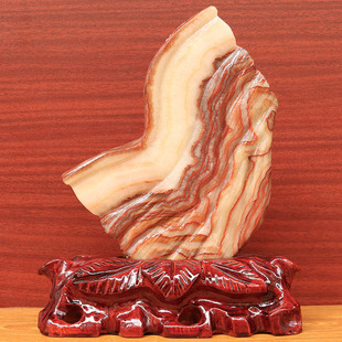 2cm1601g雕刻石摆件 天然石材奇石摆件猪肉石五花肉桌面装 饰20