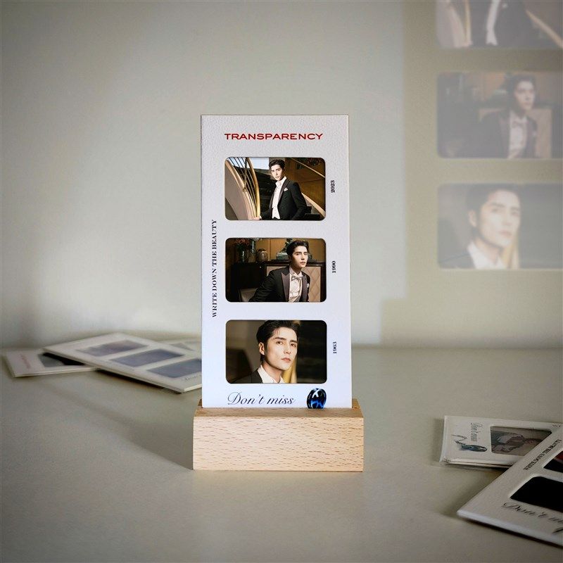 阿云嘎周边底片书签摆台光影片照片反转底片卡节日生日礼物可定制