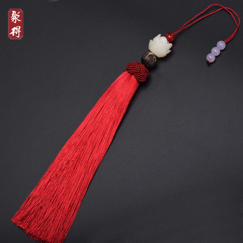 莲花笛穗笛子挂坠吊穗配件竹笛挂穗件横笛流苏穗子乐器配件