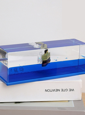 创意流体水液体漂流泰坦尼克号游轮海盗帆船油滴减压桌面摆件礼物