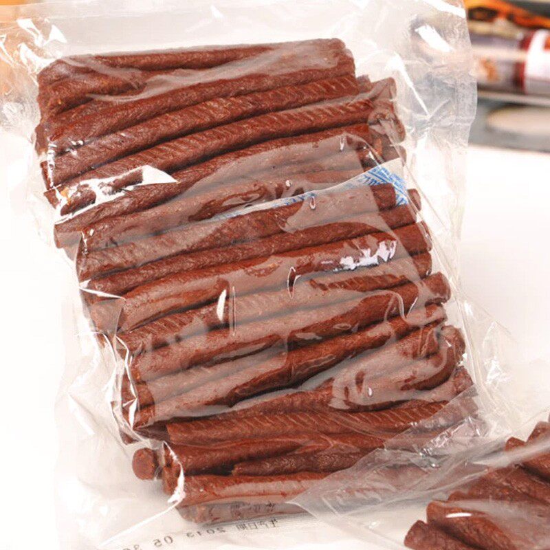 包邮田诺高钙牛肉条1000g宠物零食狗狗零食洁齿牛肉棒2斤除臭磨牙