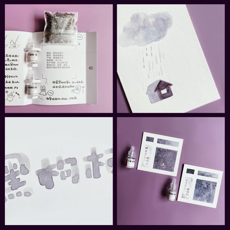 Starry Ink星墨冷萃墨水黑枸杞纯天然层析彩墨 钢笔用墨水