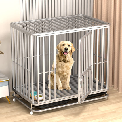 狗笼子中型大型犬室内带厕所边牧A笼子狗宠物大型狗狗金毛专用狗