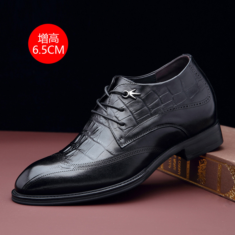 尚千潮漫男士真皮头层牛皮皮鞋