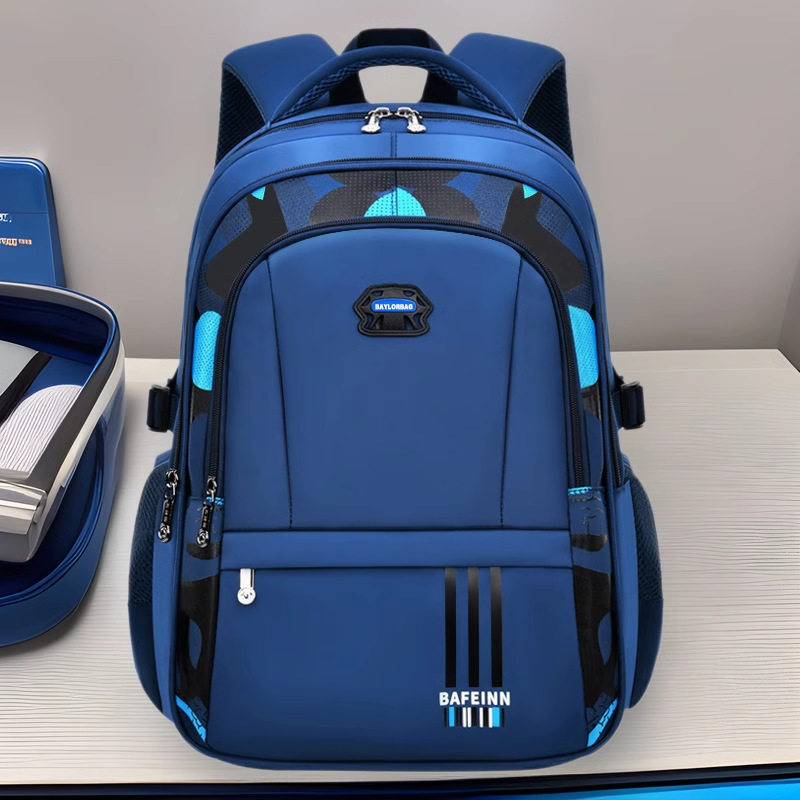 新款小学生书包男1-3-6-9年级轻便休闲儿童双肩包大容量学生背