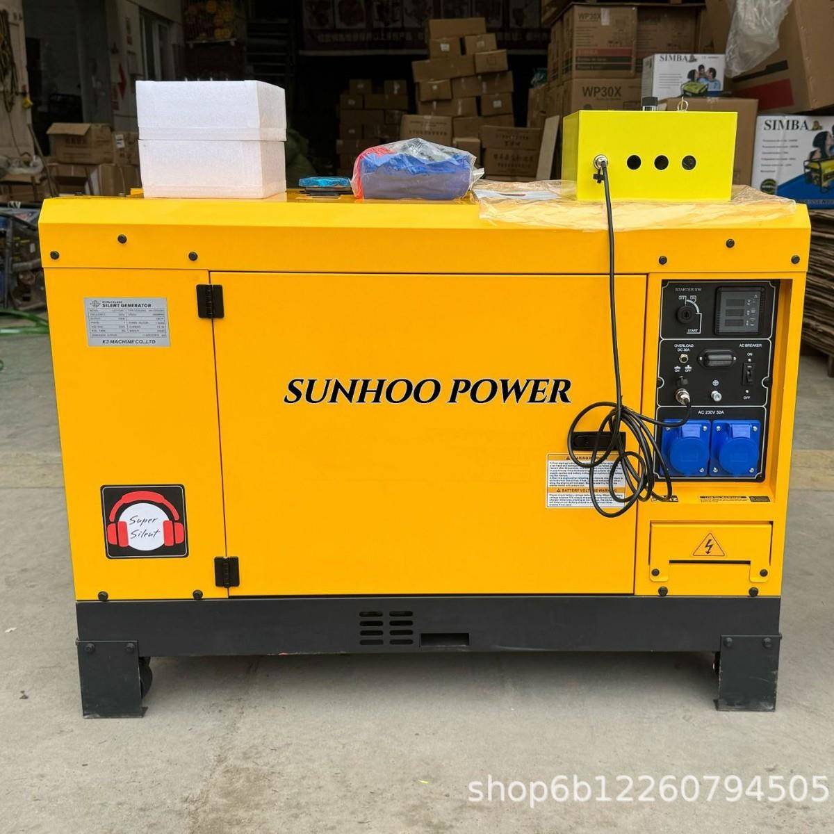 十千瓦柴油静音发电机10KW带ATS工地用户外柴油静音发电机220V
