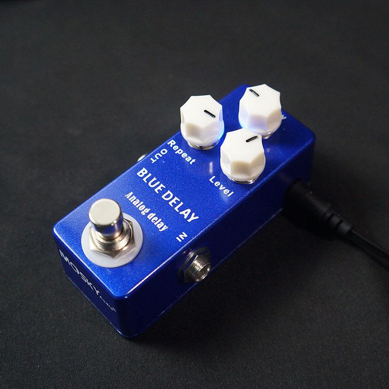 MOSKY深蓝延迟迷你单块效果器电吉他木吉他通用模拟延时专业配件
