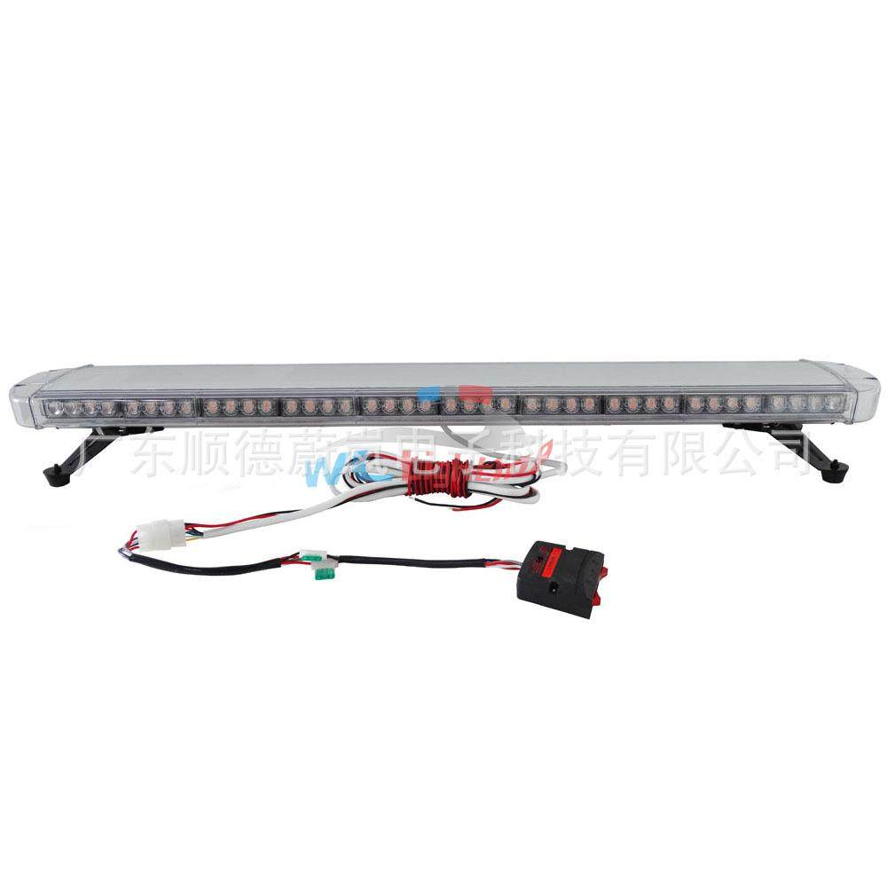 120cm长排警示灯88LED车顶长条爆闪灯频闪灯大功率88W警示灯黄色