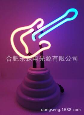 供应小号吉他霓虹灯，neonlight，USB霓虹灯