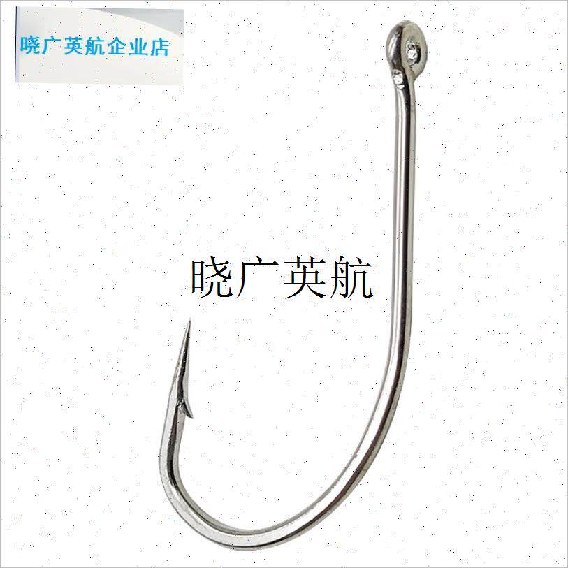镀锡镀锌防锈防海水防腐蚀管付A丸世丸士长柄钩海钓罗非鱼钩有倒l