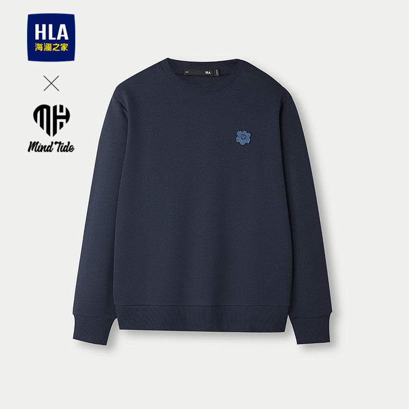 HLA/海澜之家亦心即为卫衣2025秋季新款贴布绣时尚柔软亲子款