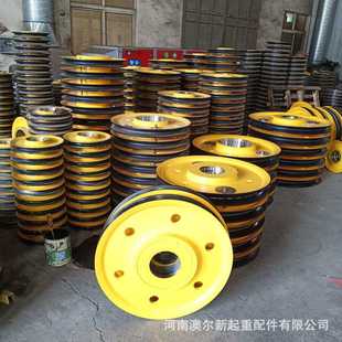厂家供应 310钢丝绳缠绕滑轮组 材质Q235B轧制滑轮组 φ920