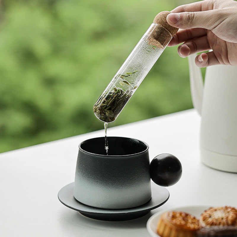 创意玻璃试管茶漏茶滤茶叶过滤器茶水分离内置茶隔泡茶神器过滤网图片