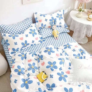 纯棉被套单件100全棉150x200单人160x210卡通200x230双人1.5m被罩