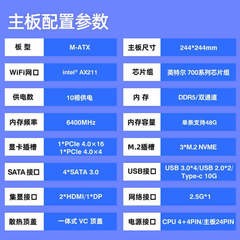 尔英板载CPU主板套装i9 14900HX电脑i7 14700HX台式机i7-14650HX图片