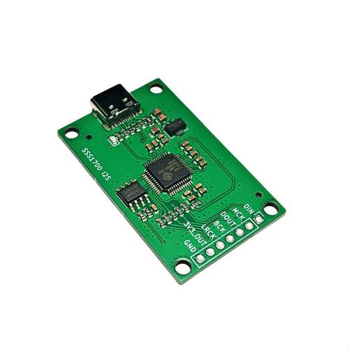 sss1700 usb声卡typec接口转I2S IIS数字界面音频输入输出模块