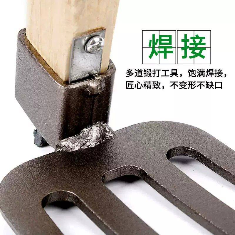 全钢淬火园林套装户外耙子镐除草种花种菜家用便携园艺农用小锄头