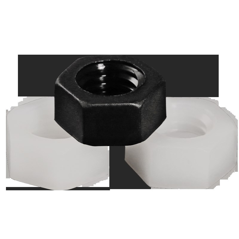 尼龙六角螺母/塑胶螺母/尼龙螺帽M2M2.5M3M4M5M6M8MU10M12-M16