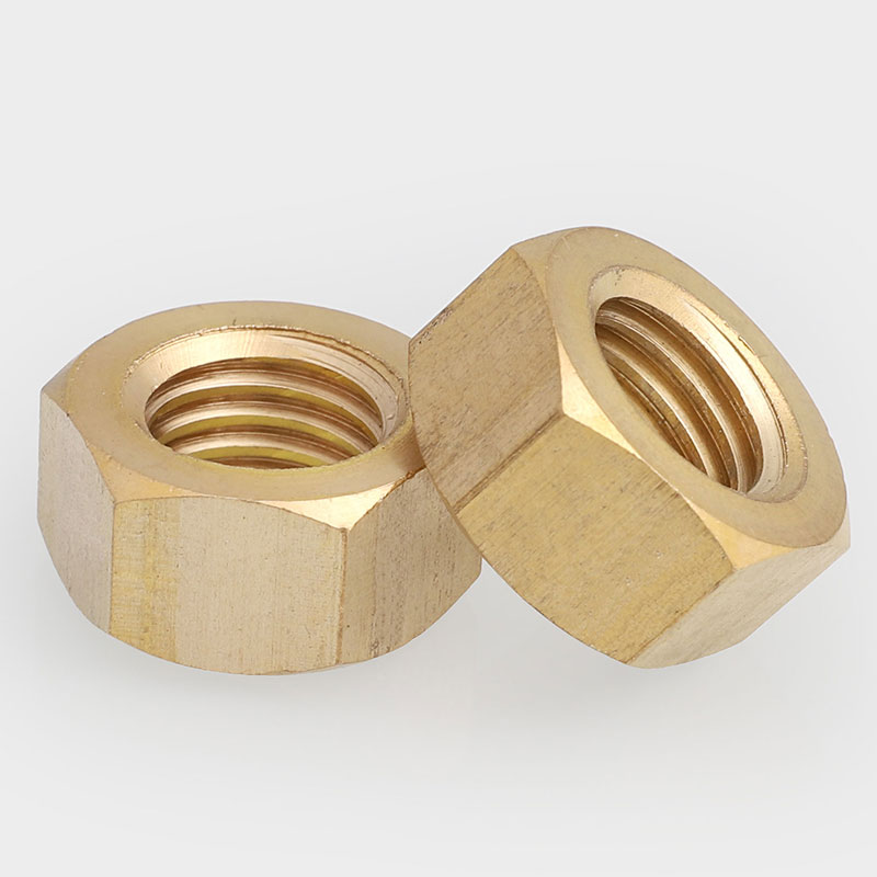 铜螺母六角螺帽黄铜螺丝帽M1M2M3M4M5M6M8FM10M12M14M16M18M20M24