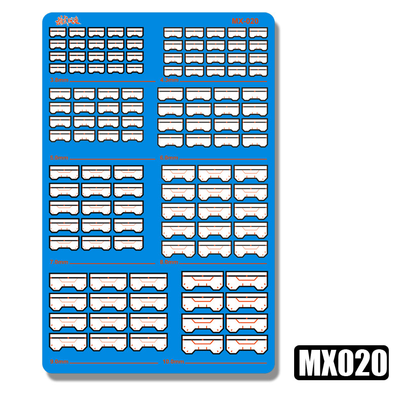 模式玩造蚀刻片MX019-024 模型改件 高达细节改造金属散气蚀刻片