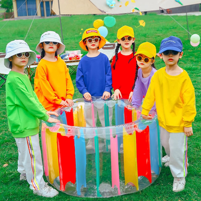 儿童演出服幼儿园糖果色啦啦队服装小学生运动会开幕式方队表演服