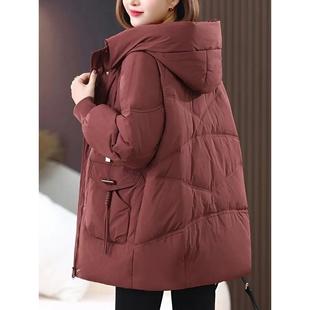 中长款休闲棉袄爆款棉服女2025冬装新款宽松大码加厚棉衣保暖外套