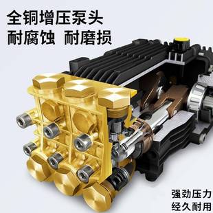 高压洗机商用202V大功率380v洗s车店车养殖场洗车带器清洗机卷管