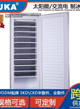 太阳能制冰机198升大冰块冰冻鱼肉冷冻柜冰箱冰柜厂家7/11层出口