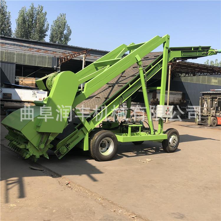 牛场四米青储池取料机自动升降横移挖取机行走式料池装取机