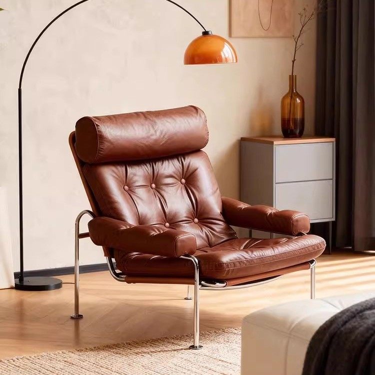 设计师复古朗姆休闲椅意式极简客厅小户型中古包豪斯风单人沙发椅,住宅家具,沙发椅,淘宝优惠券,粉丝福利购,淘宝优惠卷