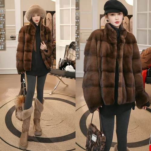 【双12宠粉节】进口水貂外套2303A