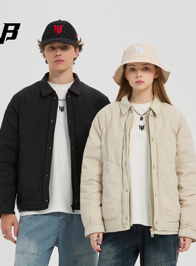 FNB潮牌翻领羽绒服男女2025冬季新款90鸭绒轻薄工装保暖防寒外套