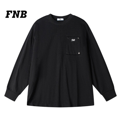美国FNB26新款纯棉宽松长袖T恤